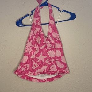 Vintage White Tag Lilly Pulitzer Swim Top Size 0